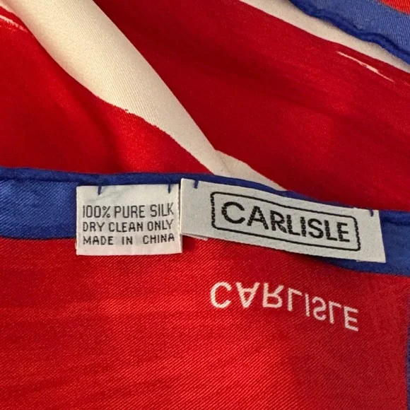 Carlisle Stars and Stripes Silk Scarf - Picture 3 of 5